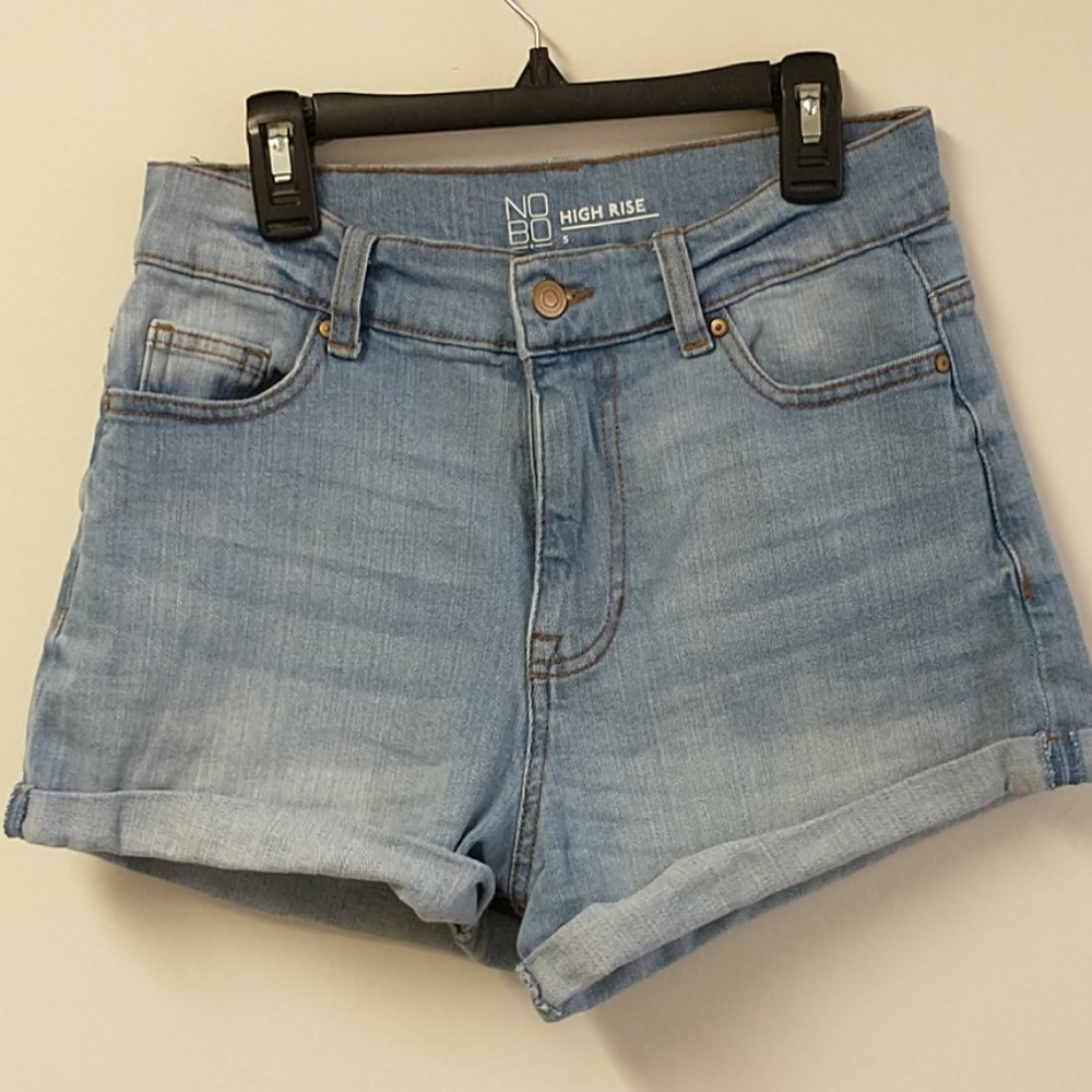 No Boundaries High Rise Jean Shorts Size 5 - Picture 1 of 7